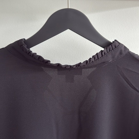 ❤️Alfani Extra 4XL Black Long Sleeve Tie Front Blouse NWOT - Picture 9 of 10